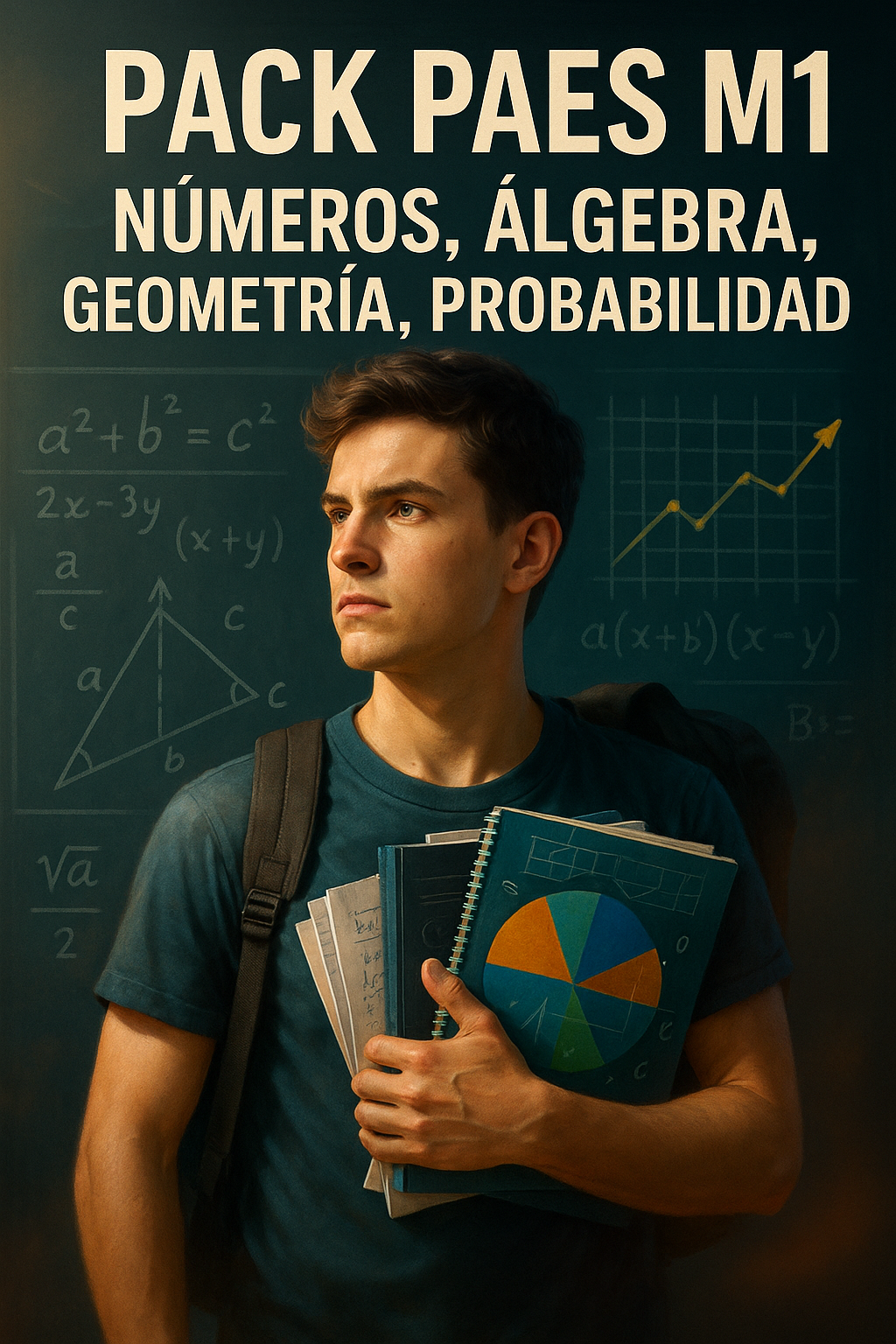 Pack Completo PAES M1 – 4 Guías con 360 Ejercicios Tipo PAES